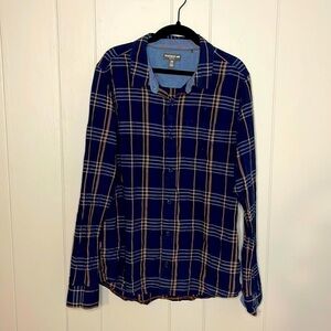 Toad&Co Blue Plaid Button Down Shirt